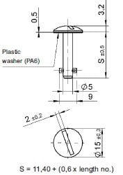 turnlock 50E21-10AGV technical drawing
