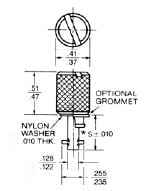 turnlock 5S25-1 technical drawing