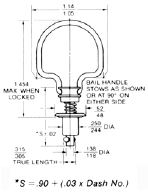turnlock 26S22-5 technical drawing