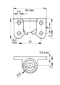 turnlock 1127727 technical drawing