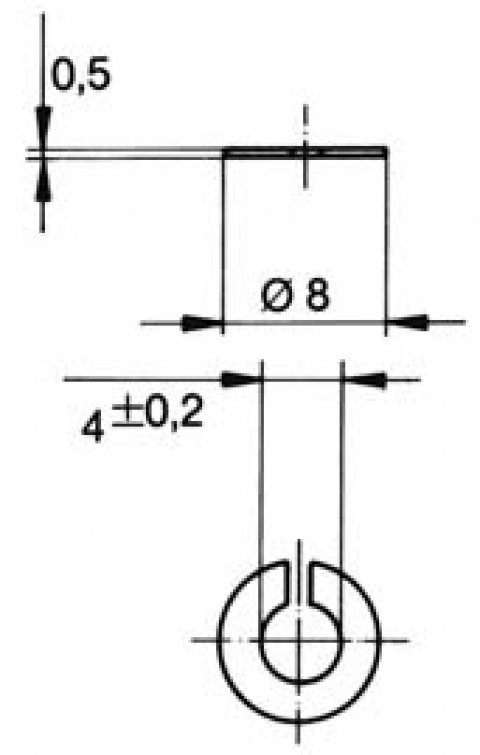 turnlock NSA55144-001 technical drawing