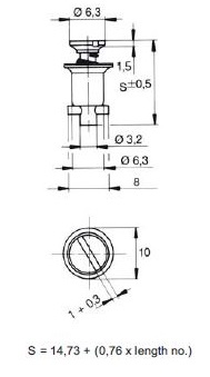 turnlock 1127002-36 technical drawing