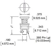 Drehschloss SK4002-2S45 technische Zeichnung