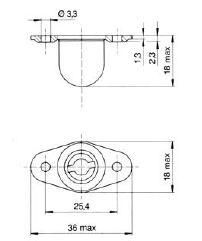 turnlock HGRRE33BZ technical drawing