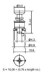 turnlock HGRTLC-49SK technical drawing