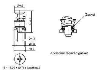 turnlock HGRTLSC-45S technical drawing