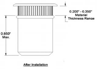 turnlock HGRRNSZY technical drawing