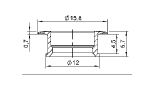 turnlock HGRG240320S technical drawing