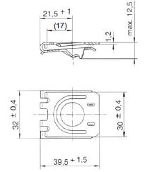 Turnlock HHSRS15-35Z Technische Zeichnung