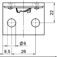 turnlock HHSRPM95Z technical drawing