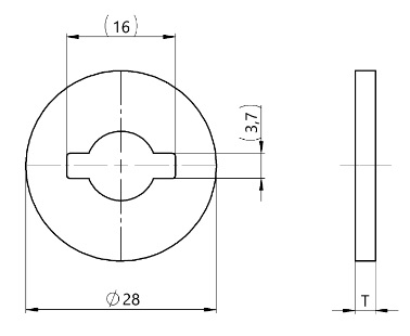 turnlock 991W130-3-1K  technical drawing