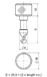 turnlock 717S01-5-2AF technical drawing