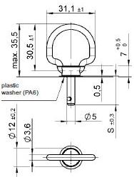 turnlock LEATLFB-45Z technical drawing