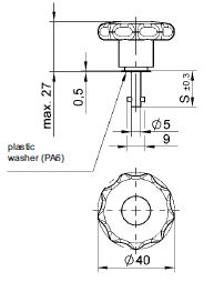 turnlock LEATLSP-63S technical drawing