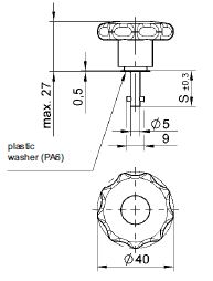 turnlock LEATLSP-15S technical drawing