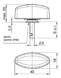 turnlock LEATLWP-44S technical drawing