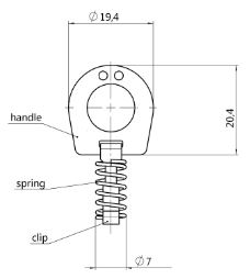 disegno tecnico turnlock LOPPTCTL-1Z