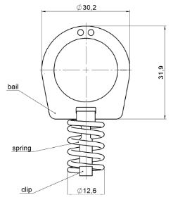 disegno tecnico turnlock LOPPTCTLB-1Z