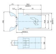 turnlock ESN-195/BLK technical drawing