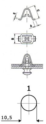 turnlock LPPSRCC0818SB technical drawing