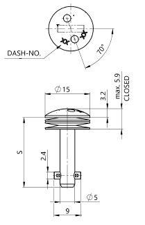 turnlock MHSTLT-42S technical drawing