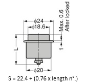 turnlock MPPLFTL-6C technical drawing