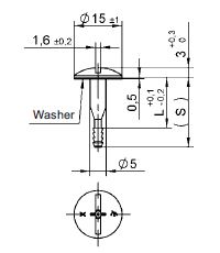 turnlock 720S01-2B technical drawing