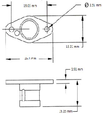 turnlock MS213-STD technical drawing