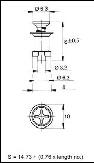 turnlock MTHFTLC-51SK technical drawing